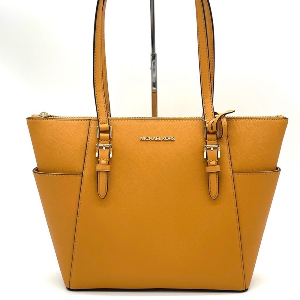 Michael Kors Large Charlotte Tote Bag Cider - Picture 2 of 6